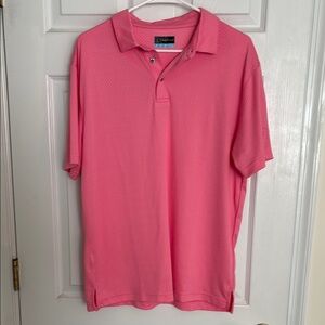PGA Tour Pink Polo Shirt Vibrant Casual Style